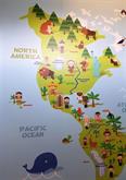 Classroom wall mural